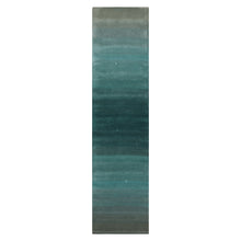 Runner Teal Color Hand Tufted Designer Rug Wool Modern & Contemporary Oriental Rug