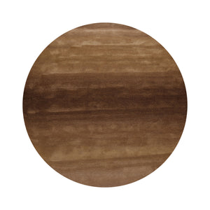 Round Brown Camel Color Hand Tufted Designer Rug Wool Modern & Contemporary Oriental Rug