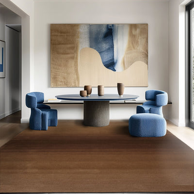 9x12 Brown Camel Color Hand Tufted Designer Rug Wool Modern & Contemporary Oriental Rug