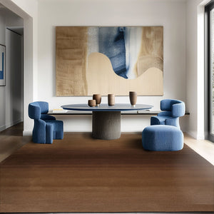 9x12 Brown Camel Color Hand Tufted Designer Rug Wool Modern & Contemporary Oriental Rug