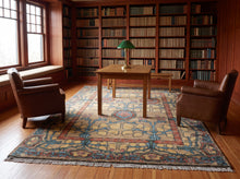 LoomBloom Multi Color Multi Size Hand Knotted Arts & Crafts/Mission Stained Glass Oushak Wool Oriental Area Rug