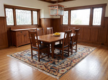 LoomBloom Multi Color Multi Size Hand Knotted Arts & Crafts/Mission Stained Glass Oushak Wool Oriental Area Rug