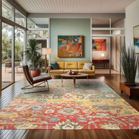 LoomBloom 8x10 Sage Hand Tufted Transitional Oushak Arts & Crafts Wool Oriental Area Rug