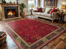 LoomBloom Multi Size Deep Magenta Hand Tufted Traditional Arts & Crafts Wool Oriental Area Rug