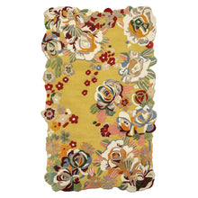 Multi Size Lime Ivory Taupe Color Hand Tufted Irregular Rug Wool Modern & Contemporary Oriental Rug