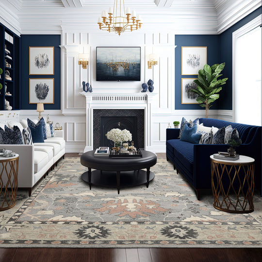 Multi Size Multi Color Hand Hooked Handmade Transitional Arts & Crafts Wool Oriental Area Rug