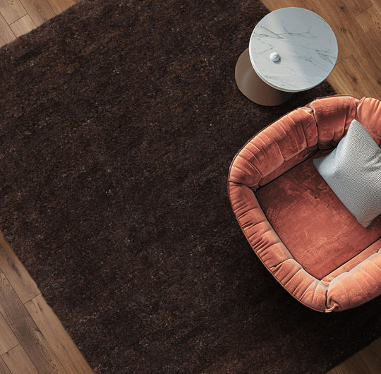 Tufenkian 3'x4'9" Cocoa Hand-Knotted Contemporary Tibetan Wool Oriental Rug