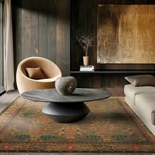 LoomBloom Multi Size Green Hand Knotted Arts & Crafts/Mission Donegal  Wool Oriental Area Rug