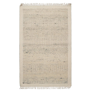 3x5 Ivory, Gray, Color Hand Woven Tribal Wool Modern Oriental Rug