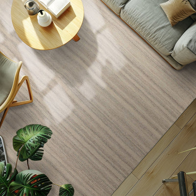 9x12 Ivory, Beige, Brown Color Hand Woven Flatweave Wool Geometric Oriental Rug