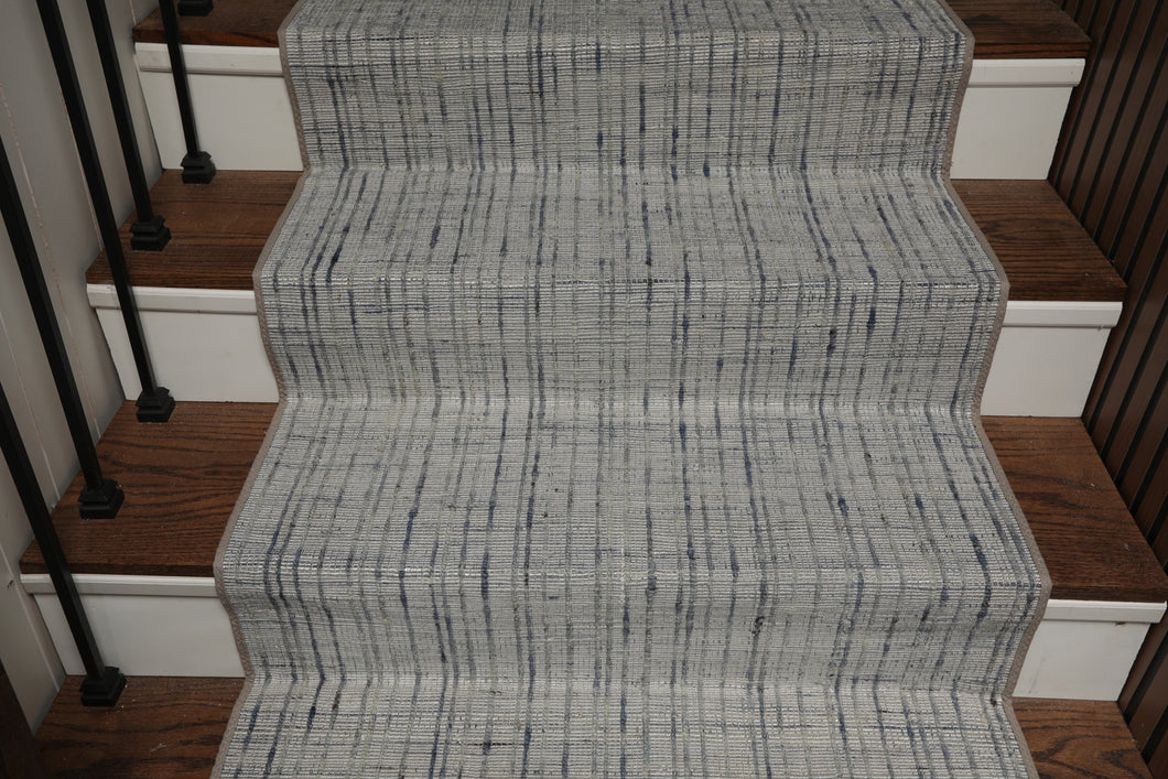 Multi Size Silver Gray Slate Color Hand Woven Flatweave Wool and Polyster Modern Oriental Rug