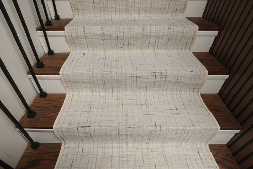Multi Size Ivory  Gray Beige Color Hand Loomed Flatweave Wool and Polyster Modern Oriental Rug