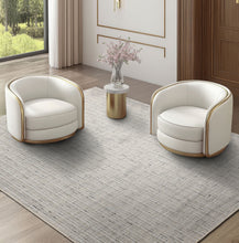 Multi Size Ivory  Gray Beige Color Hand Loomed  Wool and Polyster Modern Oriental Rug