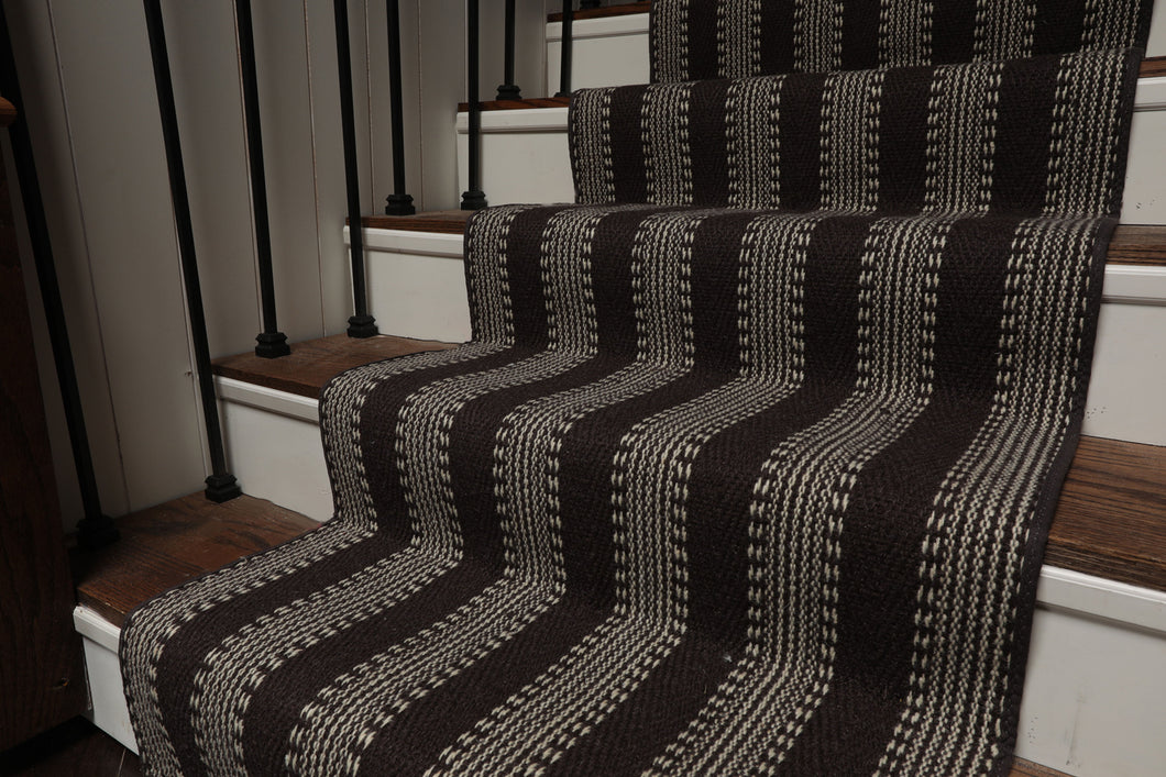 Multi Size Chocolate Ivory Color Hand Woven Flatweave Wool Modern Oriental Rug