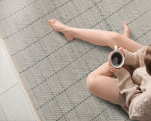 Multi Size Ivory  Gray Color Hand Loomed  Wool Contemporary Oriental Rug