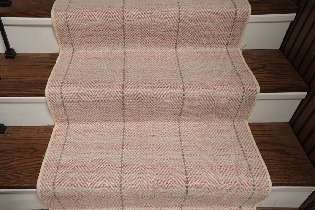 Multi Size Blush Ivory Gray Color Hand Loomed Flatweave Wool Modern Oriental Rug