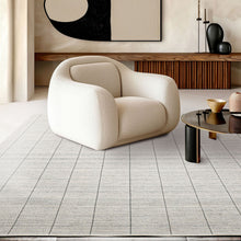 Multi Size Ivory  Gray Color Hand Loomed  Wool Modern Oriental Rug