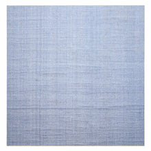 Multi Size Tone on Tone Blue Color Hand Loomed Berber Wool Contemporary Oriental Rug