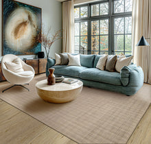 Multi Size Beige Ivory Taupe Color Hand Loomed  Wool Modern Oriental Rug
