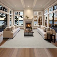 Multi Size White Sage Color Hand Loomed  Wool Modern Oriental Rug