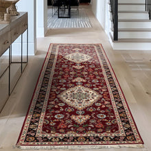 2'8''x10'2'' Runner Hand Knotted Wool & Silk Maroon Tabriz Traditional 300 KPSI Rug