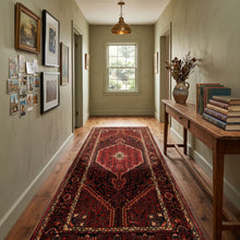 5x9'11'' Hand Knotted Wool Rust Malayer Traditional Plush Pile Rug