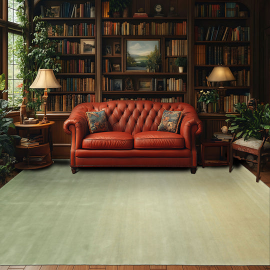 Multi Size Hand Loomed Wool Mint Ombre Modern & Contemporary Rug