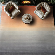 Multi Size Gray Peach Blush Color Hand Loomed Ombre Wool Modern & Contemporary Oriental Rug