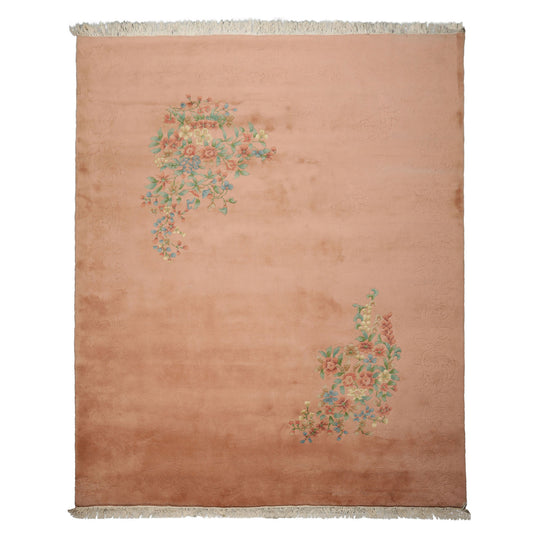 8x10 Hand Knotted Wool Rose French Aubusson Savonnerie Traditional Plush Pile Pande Cameron Rug