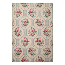 6x9 Ivory, Turquoise, Pink Color Hand Woven Aubusson Needlepoint Wool Traditional Oriental Rug