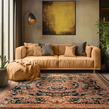 8x10 Emerald, Tan, Brown Color Hand Knotted French Aubusson Savonerrie Wool Traditional Oriental Rug