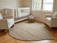 Multi Size Tan Beige Color Hand Hooked Leaf Jute loop Contemporary Oriental Rug