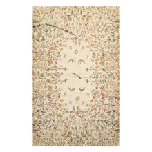 5x8 Beige, Sage, Lavender Color Hand Woven French Needlepoint Wool Traditional Oriental Rug