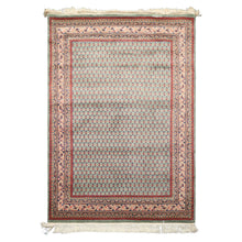 4x6 Sage, Rose, Blush Color Hand Knotted Boteh Wool Traditional Oriental Rug
