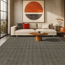 8x10 Tan, Dark gray, Color Hand Loomed  Wool & Jute Modern & Contemporary Oriental Rug