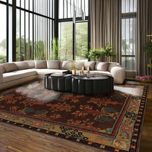 Multi Size Chocolate Pistachio Black Color Hand Tufted  Wool  Oriental Rug