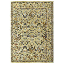 6x9 Pistachio, Brown, Black Color Hand Knotted Oushak Wool Traditional Oriental Rug