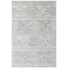 4x6 Beige, Gray, Color Hand Knotted Oushak Wool  Oriental Rug