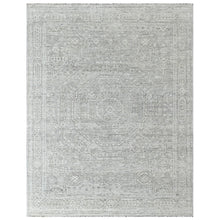 8x10 Tone on Tone Gray, , Color Hand Knotted Oushak Wool Traditional Oriental Rug