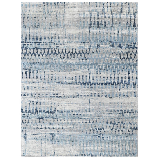 8'7''x11'10'' Hand Knotted Wool Gray, Blue Tribal Moroccan Rug