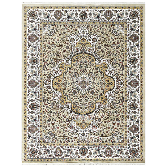 8'10''x11'10'' Wool  Light Gold, Beige Persian Design Traditional Rug
