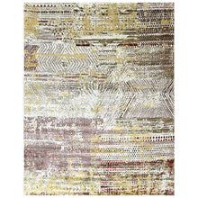 9x12 Beige, Brown, Gold Color Power Loom Oushak Wool Modern Oriental Rug