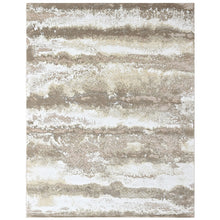 9x12 Ivory, Beige, Brown Color Power Loom Oushak Wool Modern Oriental Rug