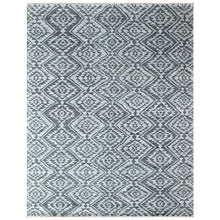 8'6x11'6 Gray, Silver, Color Hand Knotted Oushak Wool Modern Oriental Rug