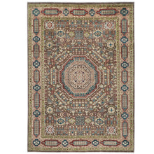 10x14 Brown, Rose, Teal Color Hand Knotted Oushak Wool Traditional Oriental Rug
