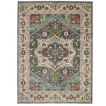 10x14 Gray, Ivory, Brown Color Hand Knotted Oushak Wool  Oriental Rug