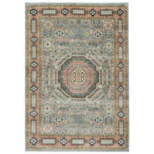 10x14 Gray, Rose, Ivory Color Hand Knotted Oushak Wool Traditional Oriental Rug