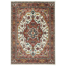 10x14 Rust, Ivory, Gold Color Hand Knotted Oushak Wool  Oriental Rug
