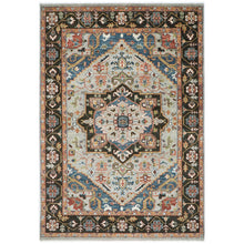 10x14 Gray, Dark Green, Blue Color Hand Knotted Oushak Wool  Oriental Rug