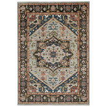 10x14 Gray, Green, Ivory Color Hand Knotted Oushak Wool  Oriental Rug